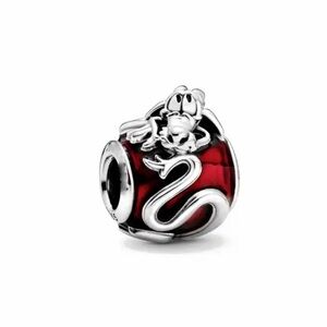 NWOT Disney Mulan Mushu Enamel Charm Sterling Silver 925